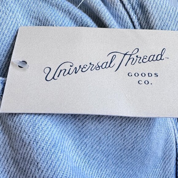 NEW Universal Thread Wide Leg High Rise Baggy Jeans Light Wash 4 Pockets Size 1X - Picture 6 of 11